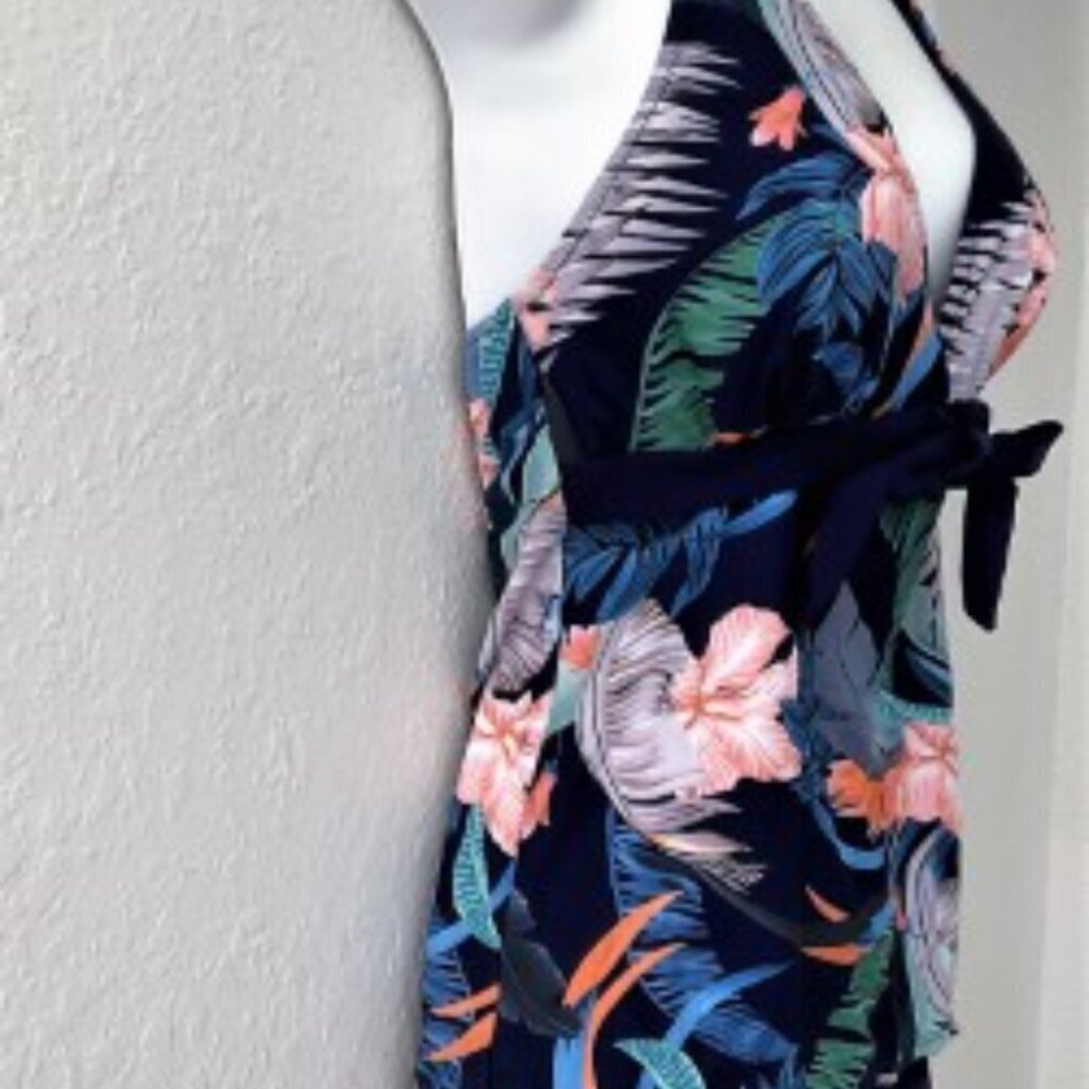 TROPICAL TANKINI SET BOY SHORTS TWO PIECE SWIMSUIT - Picture 2 of 12
